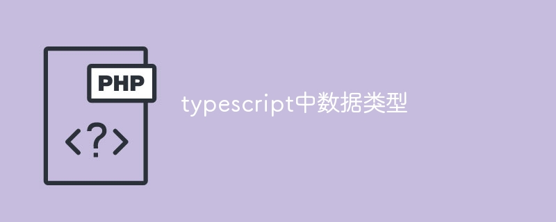 typescript中数据类型