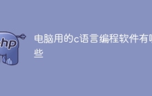 电脑用的c语言编程软件有哪些