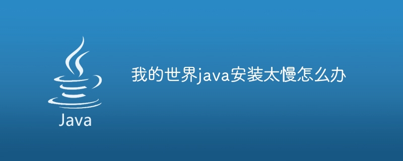 我的世界java安装太慢怎么办-小浪资源网