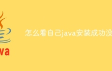 怎么看自己java安装成功没有