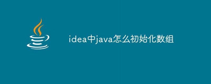 idea中java怎么初始化数组