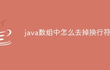 java数组中怎么去掉换行符