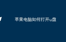 苹果电脑如何打开u盘