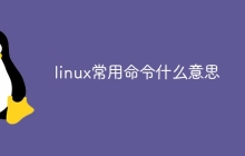 linux常用命令什么意思