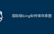 国际版bing如何保存原图