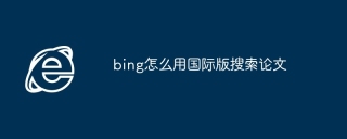 bing怎么用国际版搜索论文