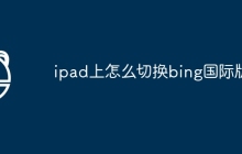 ipad上怎么切换bing国际版