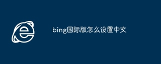bing国际版怎么设置中文