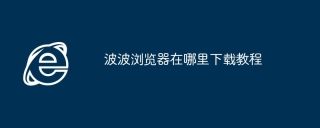 波波浏览器在哪里下载教程