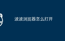 波波浏览器怎么打开 ​如何打开波波浏览器教程