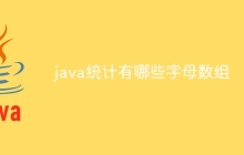 java统计有哪些字母数组
