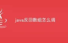 java反回数组怎么调