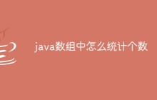 java数组中怎么统计个数
