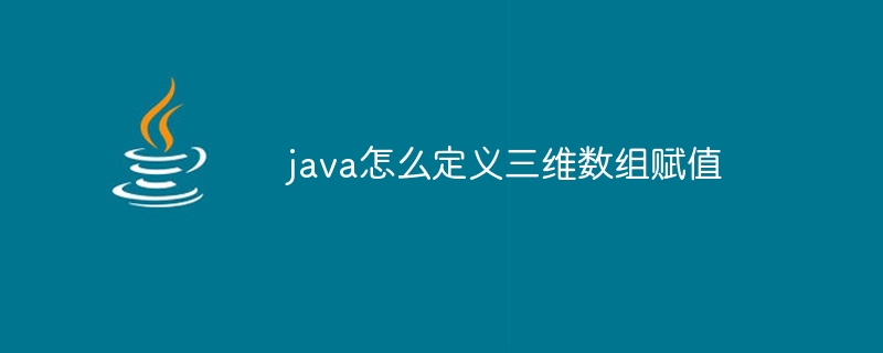 java怎么定义三维数组赋值 - 小浪资源网