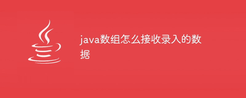 java数组怎么接收录入的数据 - 小浪资源网