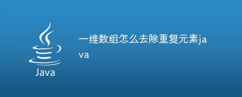 一维数组怎么去除重复元素java - 小浪资源网