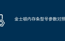 金士顿内存条型号参数对照表