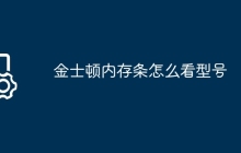 金士顿内存条怎么看型号
