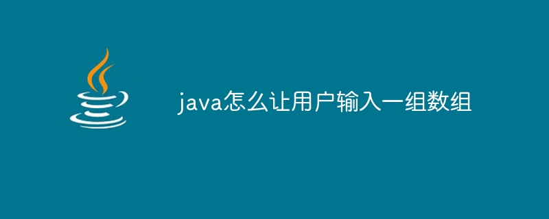 java怎么让用户输入一组数组 - 小浪资源网