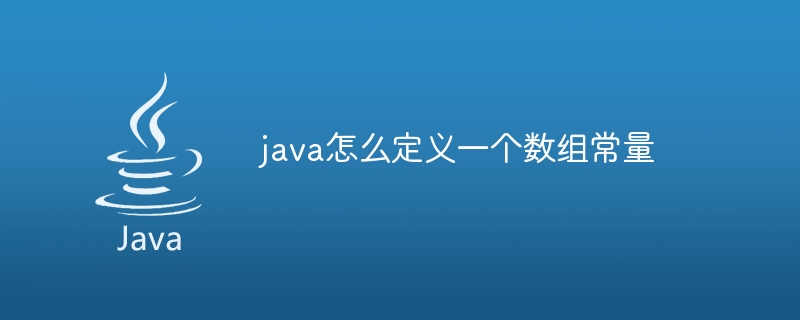 java怎么定义一个数组常量 - 小浪资源网