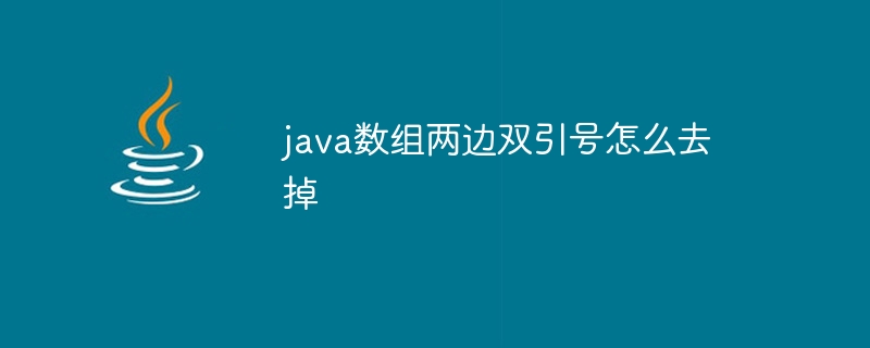 java数组两边双引号怎么去掉 - 小浪资源网