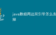 java数组两边双引号怎么去掉