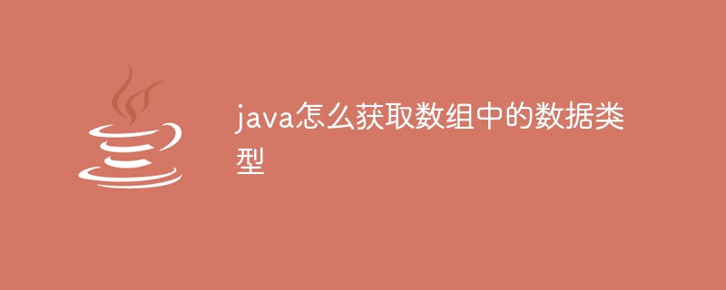 java怎么获取数组中的数据类型 - 小浪资源网