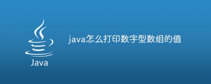 java怎么打印数字型数组的值 - 小浪资源网