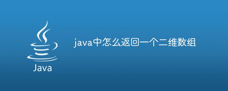 java中怎么返回一个二维数组 - 小浪资源网