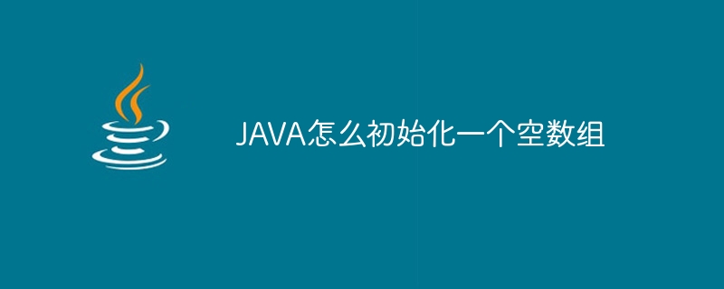 JAVA怎么初始化一个空数组 - 小浪资源网