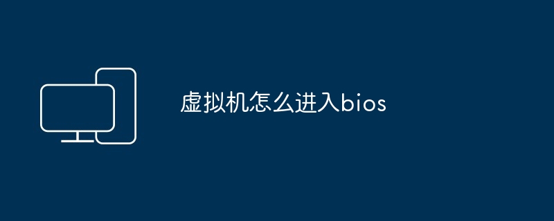 虚拟机怎么进入bios