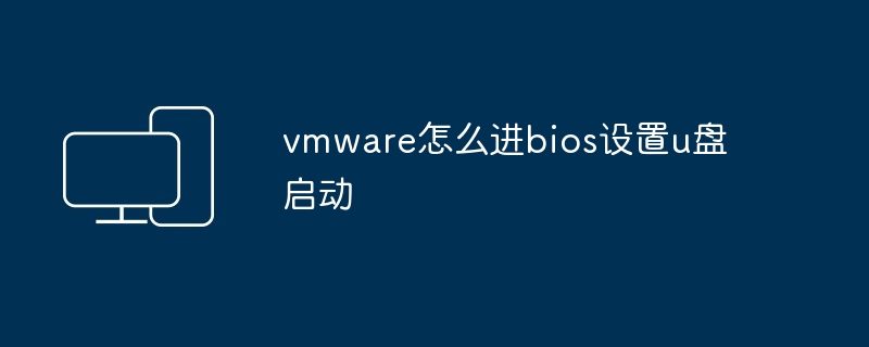 vmware怎么进bios设置u盘启动