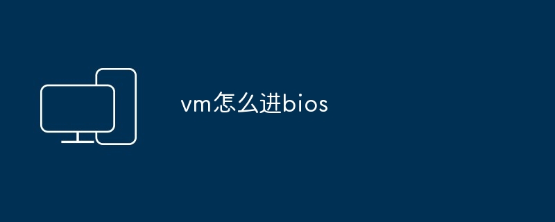vm怎么进bios