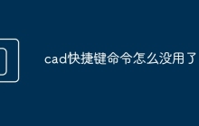 cad快捷键命令怎么没用了