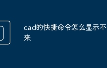 cad的快捷命令怎么显示不出来