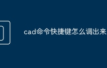 cad命令快捷键怎么调出来