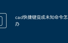 cad快捷键变成未知命令怎么办