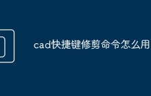 cad快捷键修剪命令怎么用