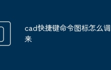 cad快捷键命令图标怎么调出来