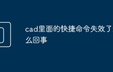 cad里面的快捷命令失效了怎么回事