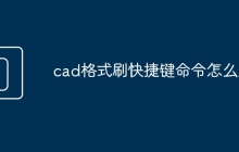 cad格式刷快捷键命令怎么用