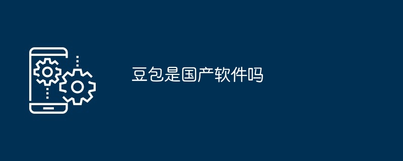 豆包是国产软件吗