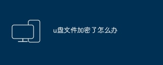 u盘文件加密了怎么办