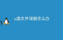 u盘文件误删怎么办