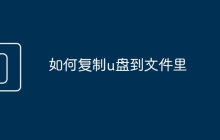 如何复制u盘到文件里