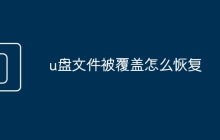 u盘文件被覆盖怎么恢复
