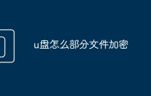 u盘怎么部分文件加密