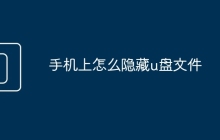 手机上怎么隐藏u盘文件