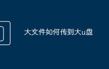 大文件如何传到大u盘