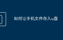 如何让手机文件存入u盘